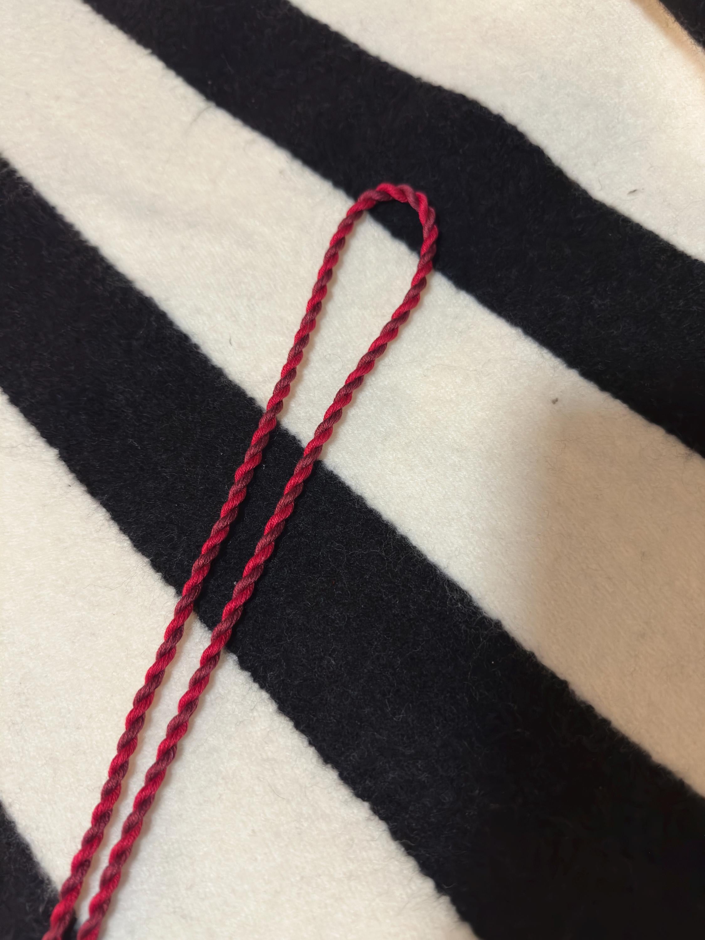 Needlepoint Cording for Ornament or Bag Charm