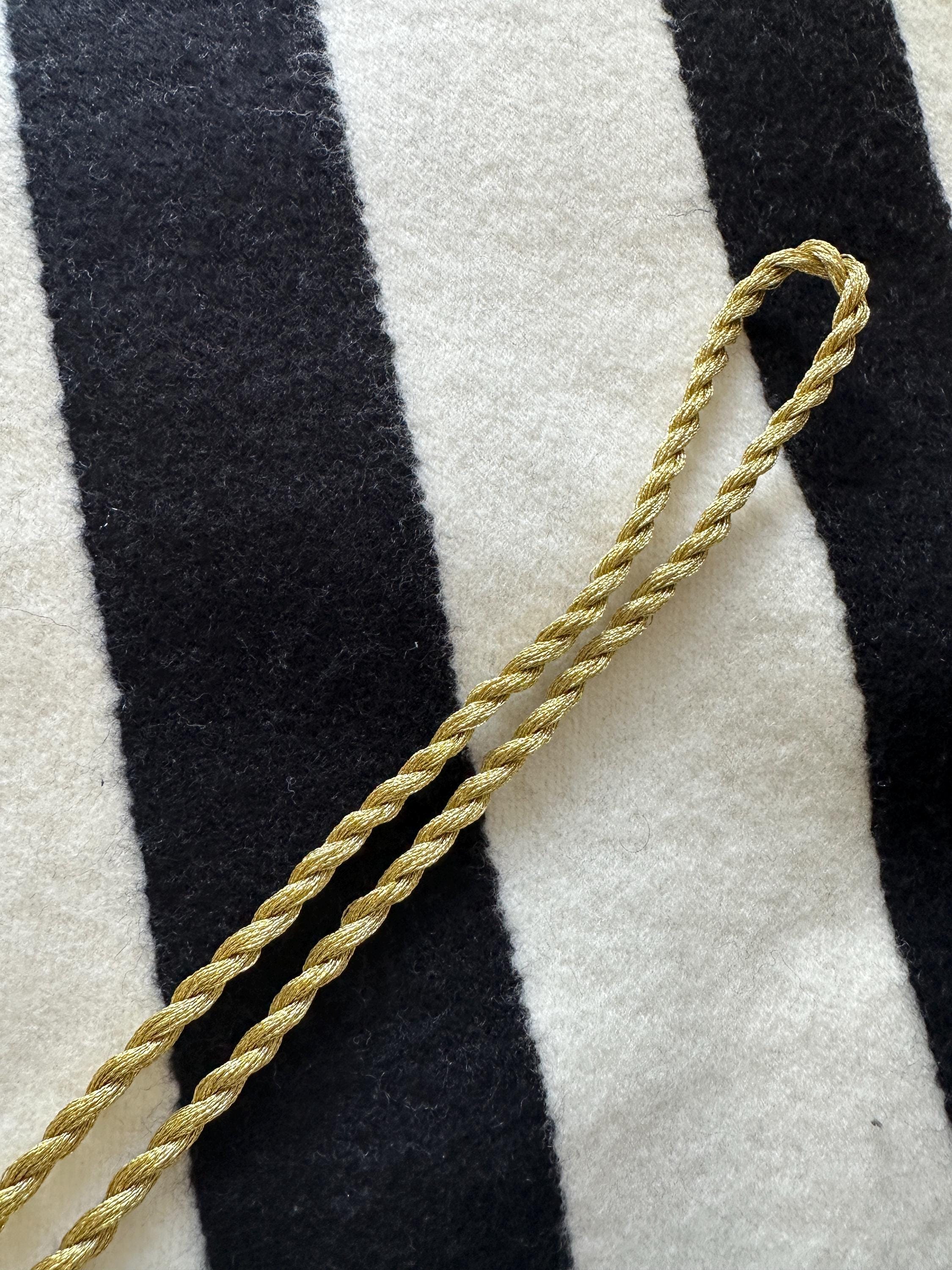 Metallic Needlepoint Cording for Ornament or Bag Charm