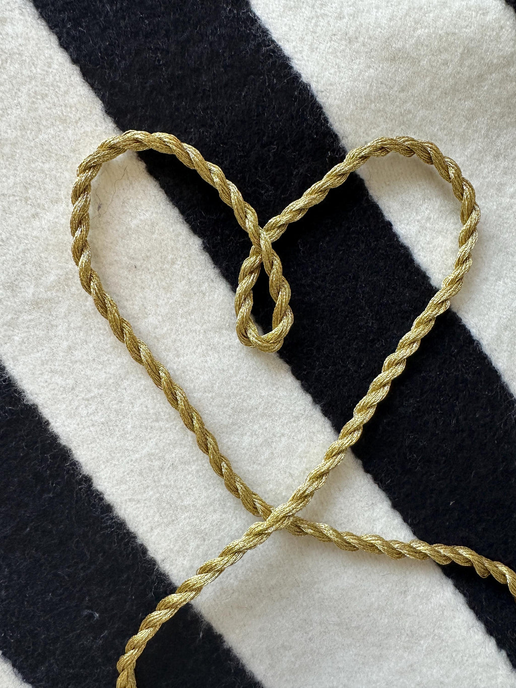 Metallic Needlepoint Cording for Ornament or Bag Charm