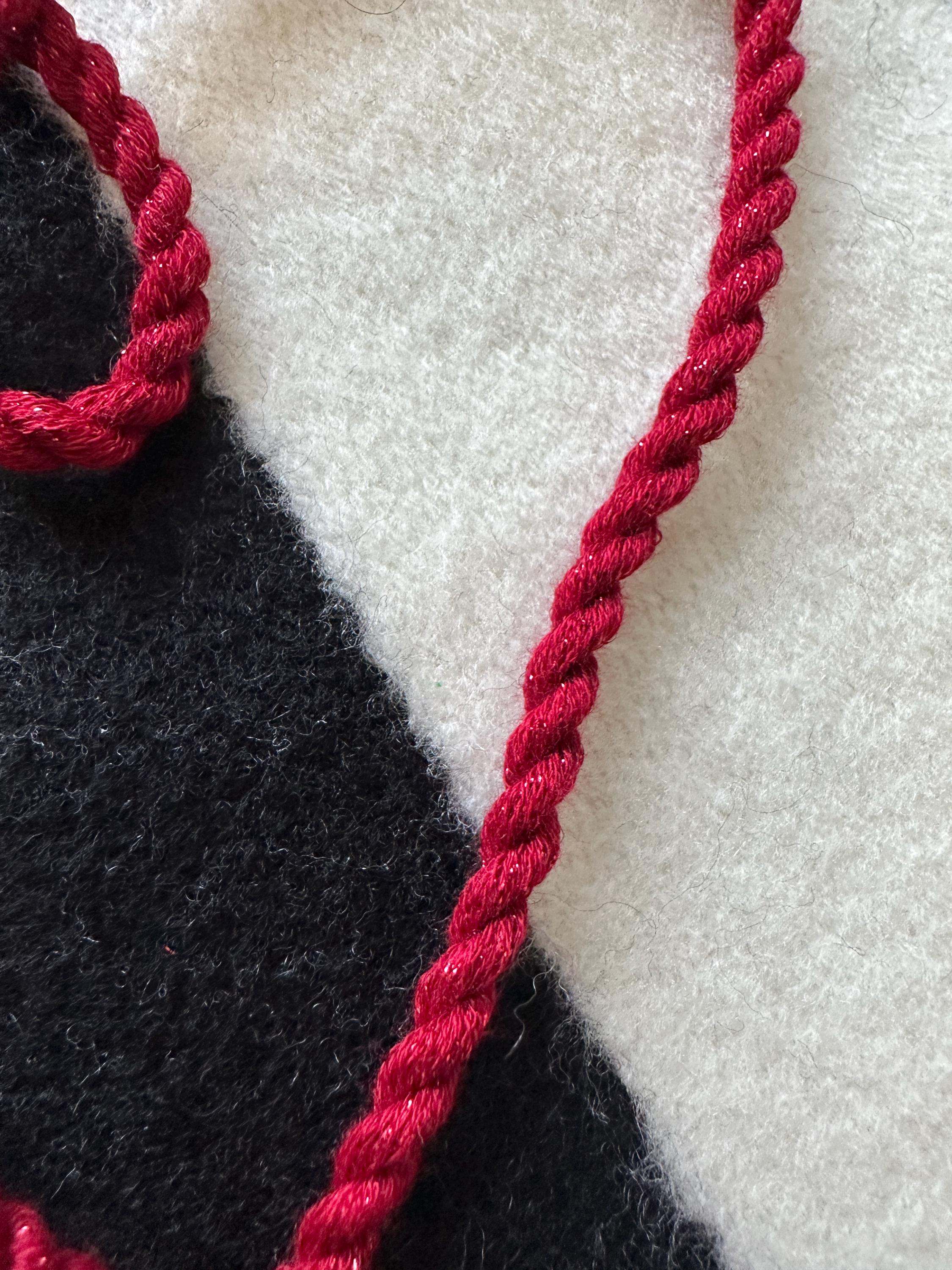 Needlepoint Cording for Ornament or Bag Charm