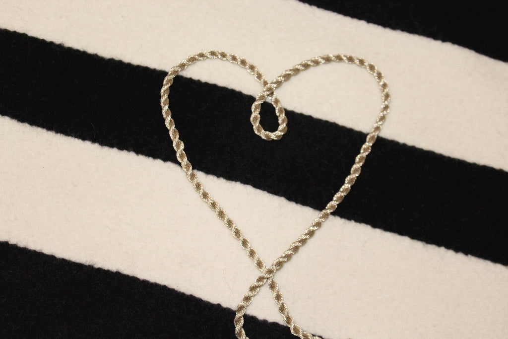 Metallic Needlepoint Cording for Ornament or Bag Charm