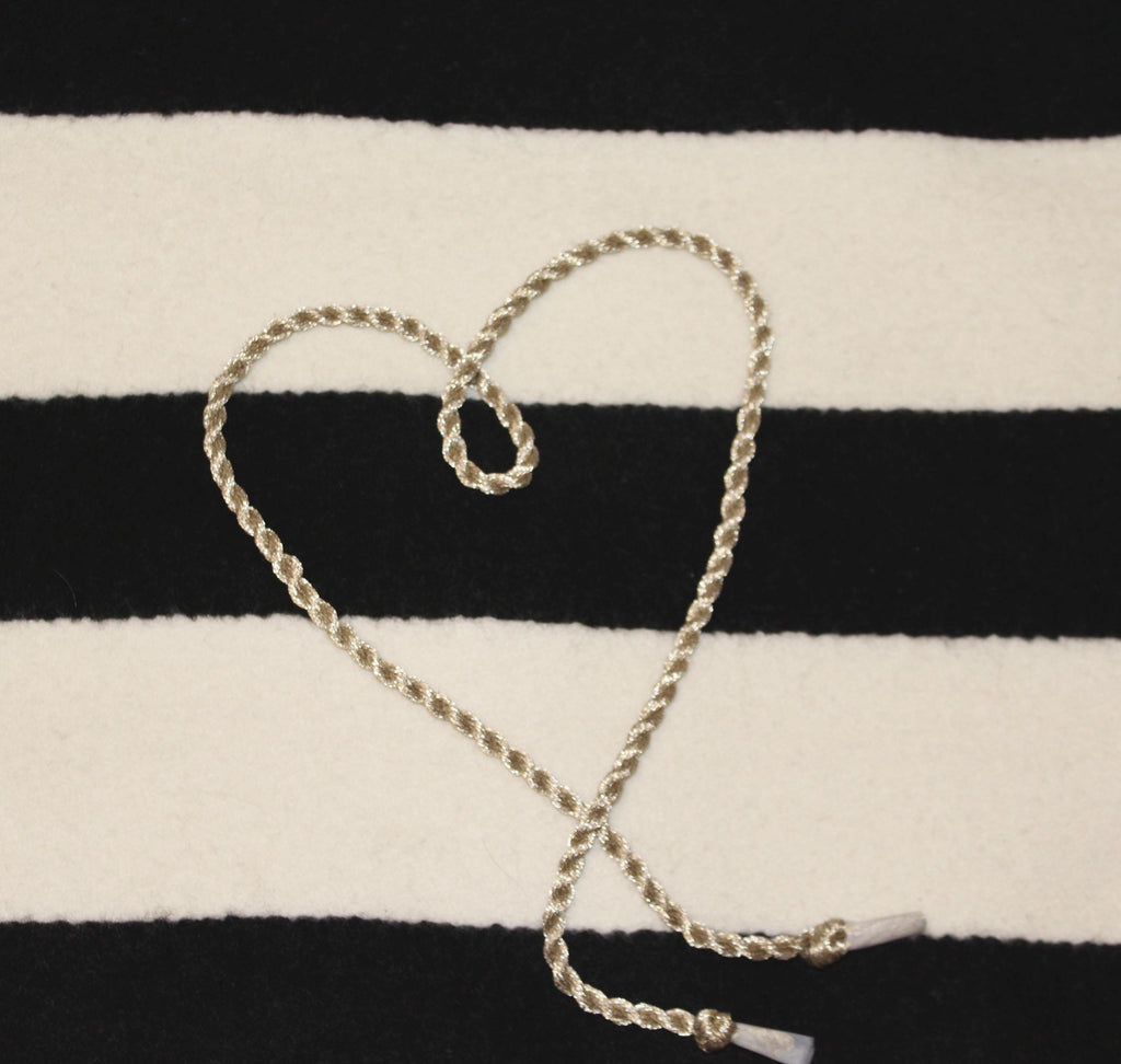 Metallic Needlepoint Cording for Ornament or Bag Charm