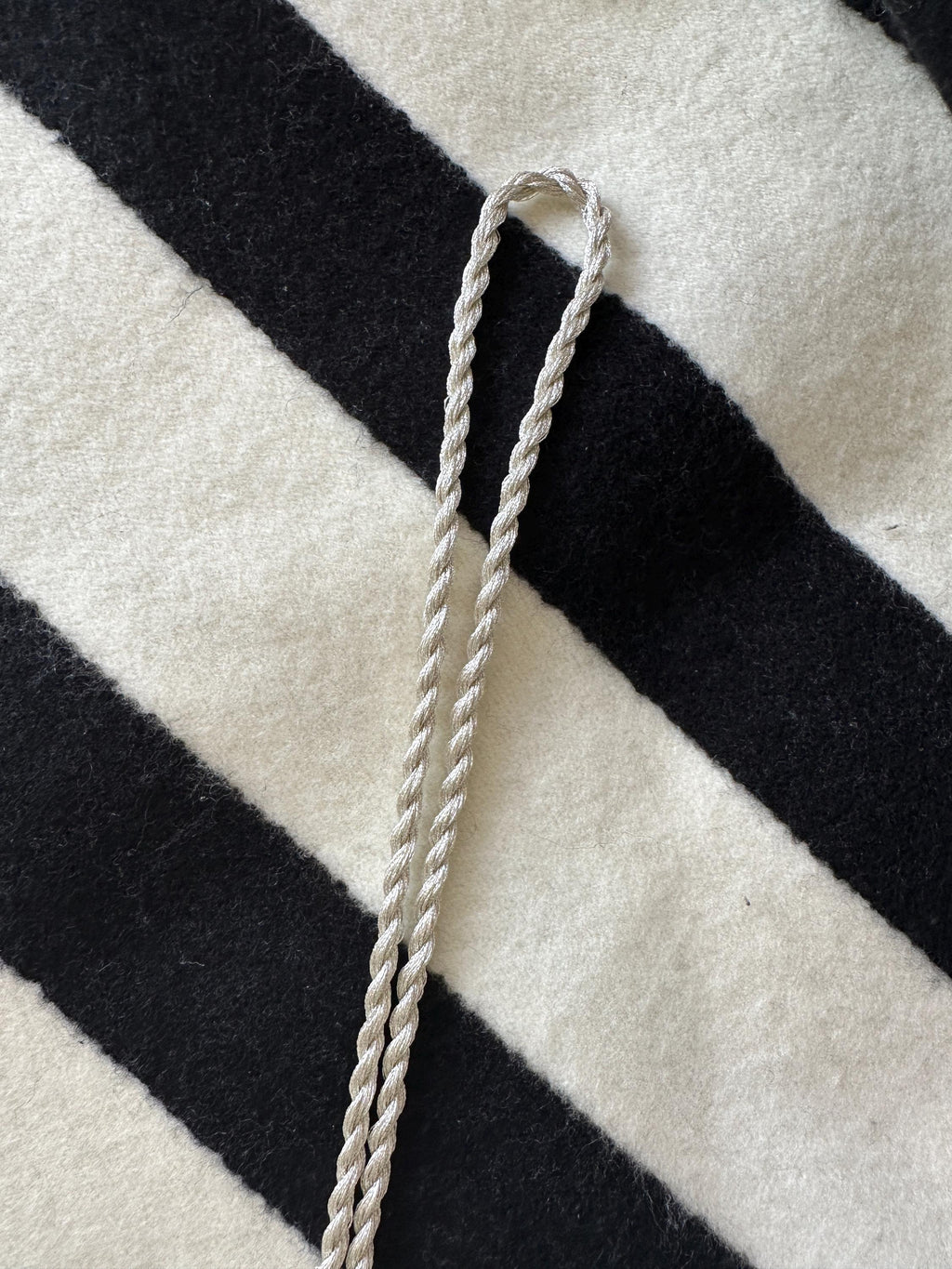 Metallic Needlepoint Cording for Ornament or Bag Charm